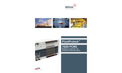 BERAN PlantProtech - Model 7600 PCMS - Protection and Condition Monitoring Systems - Brochure