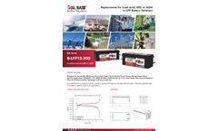 Bslbatt - Model B-LFP12-300 - 12V 300Ah Lithium Battery - Brochure