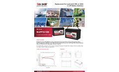 Bslbatt - Model B-LFP12-120 - 12V 120Ah Deep Cycle Battery - Brochure