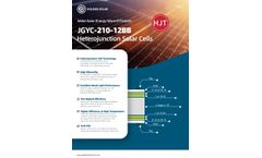Golden-Solar - Model JGYC-210-12BB - Silicon Heterojunction Solar Cells - Brochure