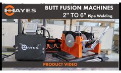 HDPE thermoplastic pipe Butt Fusion Machine joint 2 inches to 6 inches Product Overview - Video