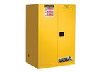 Sure-Grip - Model EX, Yellow - 899020 - 90 Gallon 2 Shelves 2 Doors Self Close Flammable Cabinet