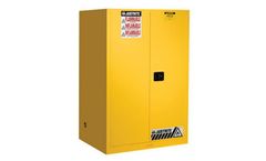 Sure-Grip - Model EX, Yellow - 899020 - 90 Gallon 2 Shelves 2 Doors Self Close Flammable Cabinet
