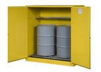 Sure-Grip - Model EX, Yellow - 899170 - 110 Gallon, 1 Shelf, Vertical Double-Duty Safety Cabinet
