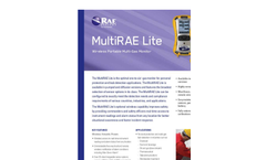 MultiRAE Lite Pumped - Wireless Portable Multi-Gas Monitor Brochure