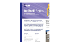 ToxiRAE Pro LEL - Wireless Portable Combustible Gas And Vapor Monitor- Brochure