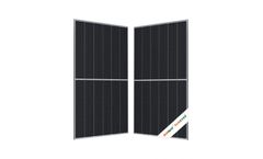 600W 9BB half module solar panel