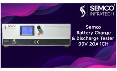 Lithium-ion Battery Charge & Discharge Tester SI-BCDS 99V 20A 1CH - Video