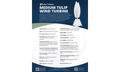 Medium Tulip Wind Turbine - Brochure