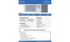 Metis - Model MPS2500 - Battery Energy Storage Systems (BESS) - Brochure