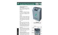 Model OG-15 - Oxygen Generator Brochure