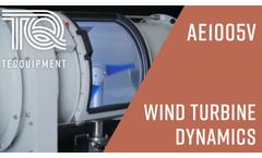 Wind Turbine Dynamics AE1005V - Alternative Energy Range - TecQuipment - Video