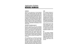 Reverse Osmosis - Application Bulletin