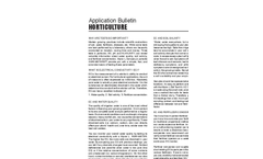 Horticulture - Application Bulletin