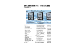 Myron L - Model Myron 720 Series II - pH/ORP Monitor/Controllers - Datasheet