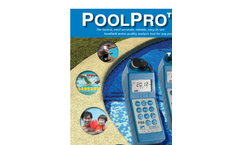 Myron L - Model PoolPro - PS6FCE & PS9TK - Handheld Water Quality Analysis Tool - Datasheet