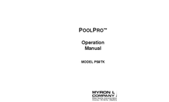 Myron L - PoolPro - PS9TK - Operation Manual