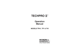 Myron L - Model TechPro II - TPH1, TP1 & TH1 - Operation Manual