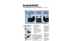 Myron L - Model DS And pDS Meters - Conductivity / TDS and pH for Professionals - Datasheet