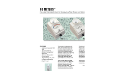 Myron L - RO Meters - Reverse Osmosis Meters for Measuring Total Dissolved Solids - Datasheet