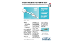 Conductivity/Resistivity Sensor#CS40 for 750ii Conductivity/Resistivity Monitor/Controllers - Brochure