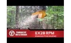 Mini Excavator Mulcher EX28 RPM on a CAT 304E - Video