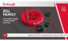 XGL Family Molded Power Inductors | Coilcraft - Video