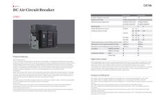 Geya - Model DC ACB GYW3 - DC Air Circuit Breaker (ACB) - Brochure