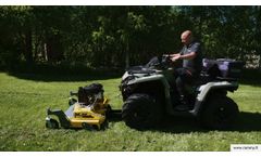 Rammy Lawn mower 120 ATV PRO with Side Shift Kit 2021 - Video