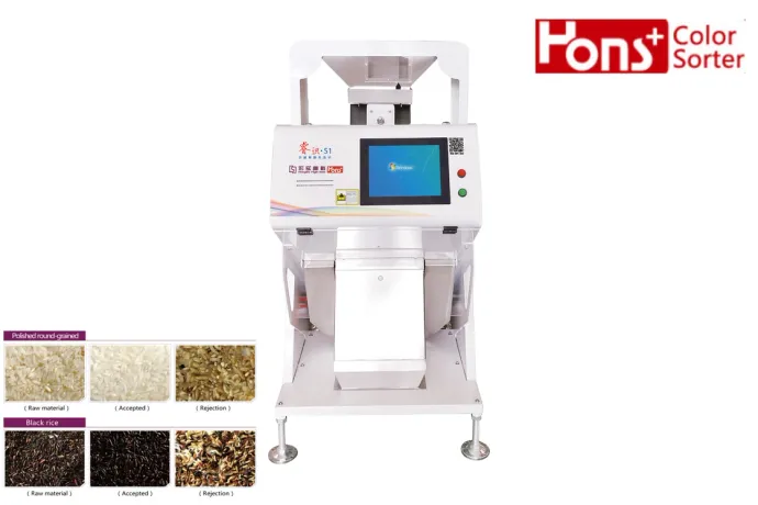 Hons+ S1 RGB Camera Rice/Grain Color Sorting Separator Machine