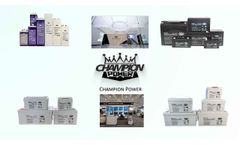 Founded in 2000, one of the leading Lead acid Battery manufacturer in China -- Championpower - Video