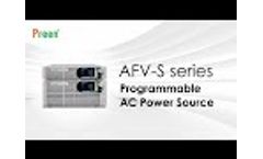 AFV-S series Programmable AC Power Source | Preen - Video