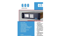 CAI - 600 CLD - Chemiluminescent NO/NOx Analyzer - Brochure