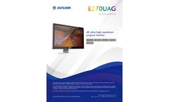 Jusha - Model E270UAG - Special Monitor for Endoscopic Surgery - Brochure