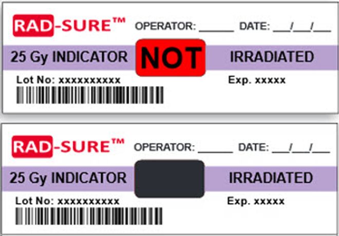 Ashland - Model Rad-Sure - Blood Irradiation Indicators