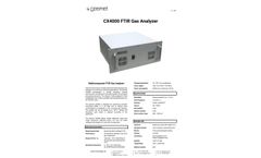 Gasmet - Model CX4000 - Industrial Multicomponent Gas Analyzer - Technical Datasheet