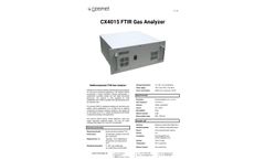 Gasmet - Model CX4015 - Multicomponent FTIR Gas Analyzer - Technical Datasheet