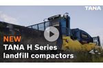 Features of the heavy TANA H Series landfill compactors