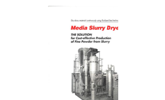 Media Slurry Dryer - Application Sheets