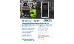 TacticID-1064 - Handheld 1064nm Raman Analyzer for Rapid Identification of Suspicious Materials - Datasheet