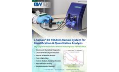 Metrohm i-Raman - EX 1064nm Raman System for Identification & Quantitative Analysis - Brochure