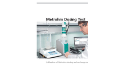 Metrohm Dosing Test Brochure