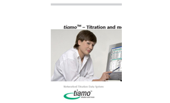 Tiamo - Networked Titration Data System - Brochure