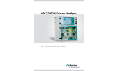 Metrohm - Model ADI2045VA - Process Analyzer - Brochure