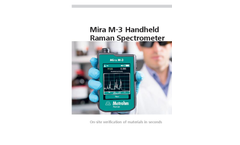 Metrohm - Model Mira M-3 - Handheld Raman Spectrometer - Material Testing in Seconds - Brochure