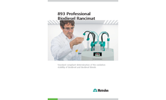 893 Professional Biodiesel Rancimat - Brochure