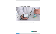 910 PSTAT mini Small and Compact, PC-Controlled Potentiostat - Brochure