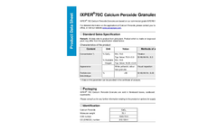 IXPER - Model 70CG - Calcium Peroxide Granules Datasheet Brochure