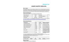 Liquid Caustic Soda 30% Datasheet