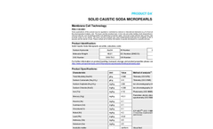 Solid Caustic Soda - Micropearls Datasheet